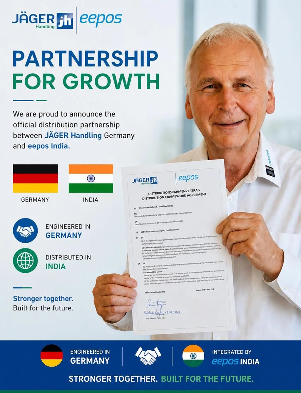 JÄGER Handling × eepos India — Partnership for Growth
